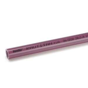 Rehau hydronic pink pipe